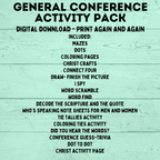 General Conference Activity Pack for Kids | Activity Pages for Kids | Kids Printables | Conference Printables | PDF download | Church