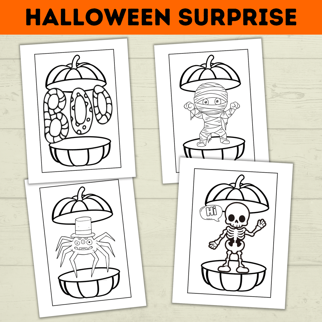 Surprise Craft | Halloween Craft | Halloween Surprise Craft | Kids Craft | Party Craft | Coloring Pages | Halloween Printables | Toddler