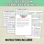 Classroom Bingo | Back to School Bingo | Getting to Know You Bingo | Human Bingo | Ice Breaker Games for Kids | Back to School Games