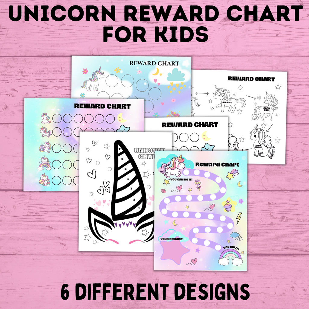 Unicorn Reward Chart for Kids | Sticker Chart for Kids | Toddler Chore Chart