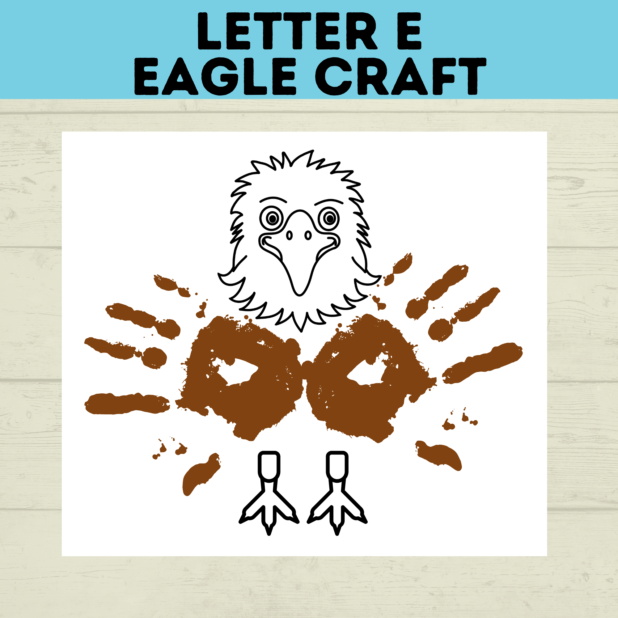 Letter E Eagle Craft for Kids | Toddler Crafts | Preschool Crafts | Letter e crafts | Letter Crafts | Alphabet Crafts | Letter Activities