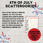 4th of July Scattergories for Kids and Adults | Kids Games