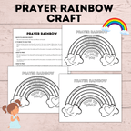 Prayer Rainbow | Prayer Craft | Prayer Activity | Prayer worksheets | Kids prayer activities | Teach Kids to Pray | Sunday School Activity