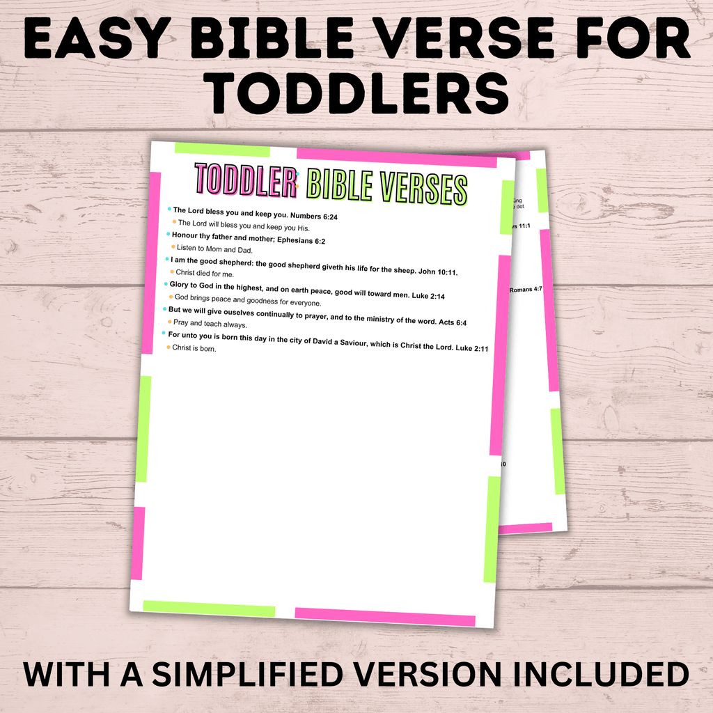 Bible Verses for Toddlers | Scriptures for Toddlers | Easy Bible Verses to Memorize | Bible Verses for Kids | Scriptures for Kids | Bible