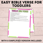 Bible Verses for Toddlers | Scriptures for Toddlers | Easy Bible Verses to Memorize | Bible Verses for Kids | Scriptures for Kids | Bible