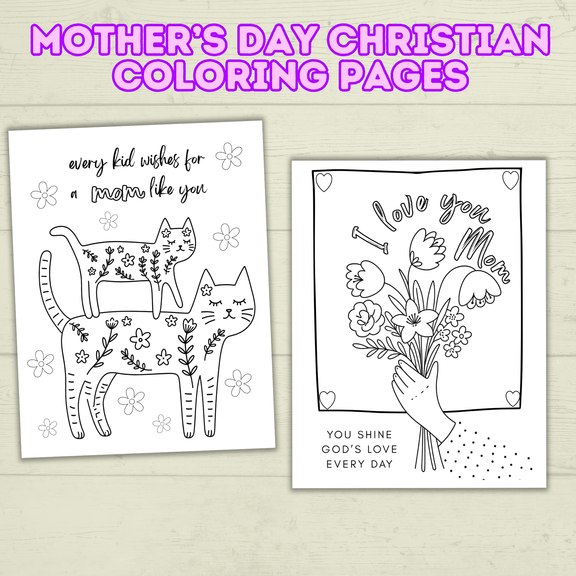 Mother's Day Christian Coloring Pages