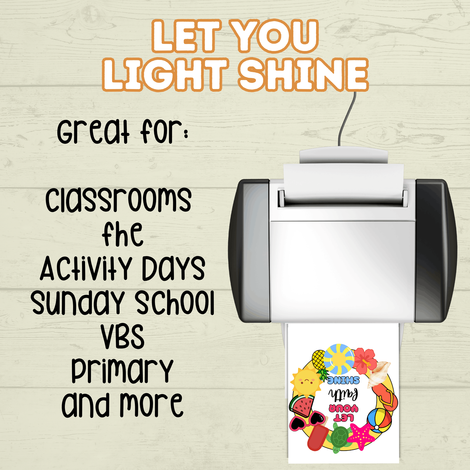 Let your Light Shine Craft, Bible Lesson, Sunday School Craft, Primary Craft, Christian Summer craft, Let your Faith Shine, Faith Craft