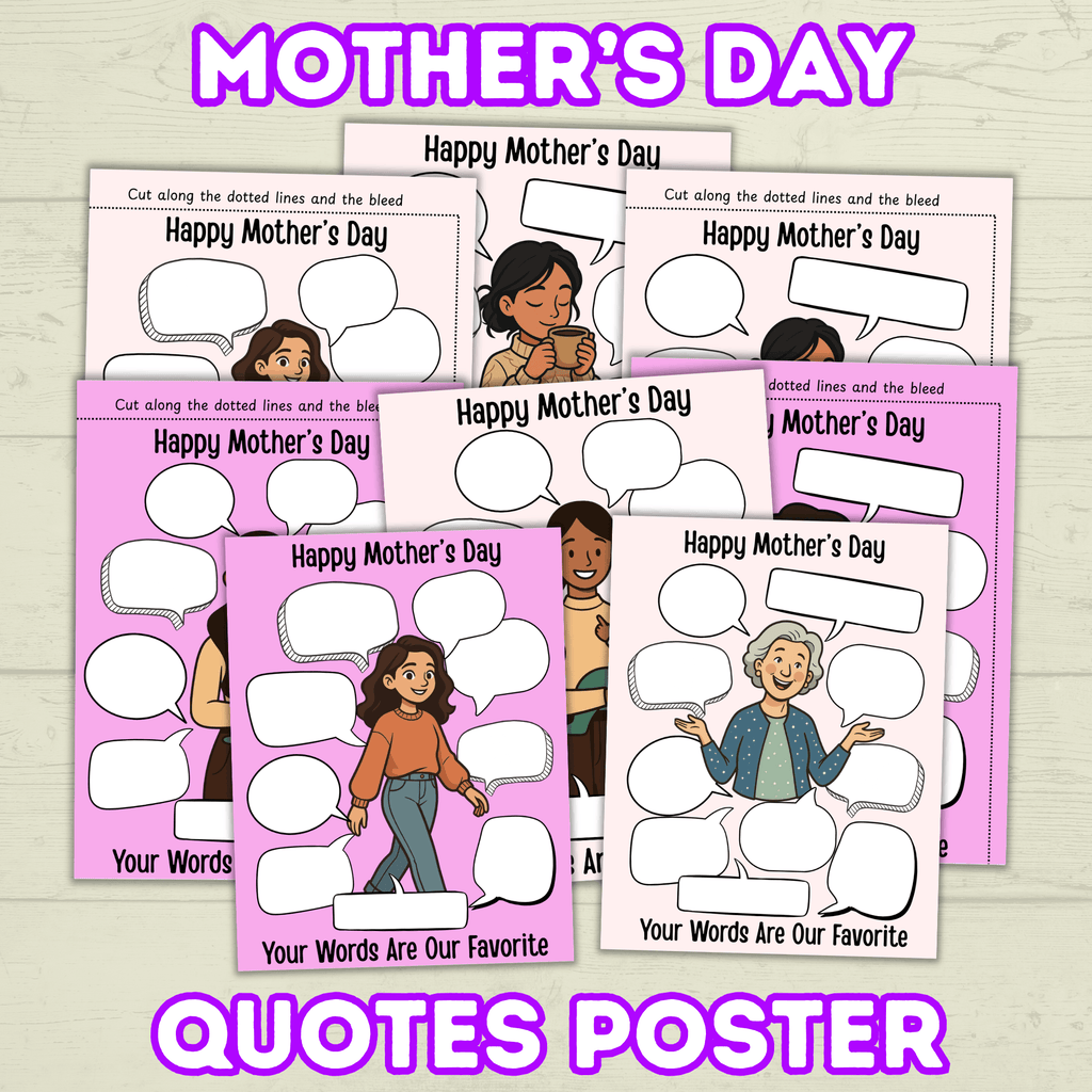 Mother's Day Keepsake Quotes Poster and Card, Personalized Fill in the blank Mom, Funny Gift for Mom, Mother's Day Gift, Grandma Gift Funny
