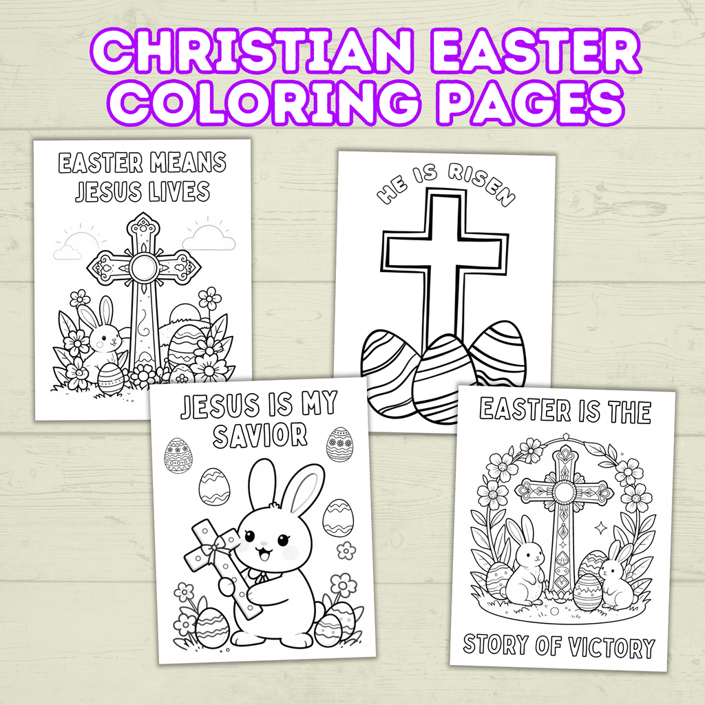 Christian Easter Coloring Pages for Kids and Family