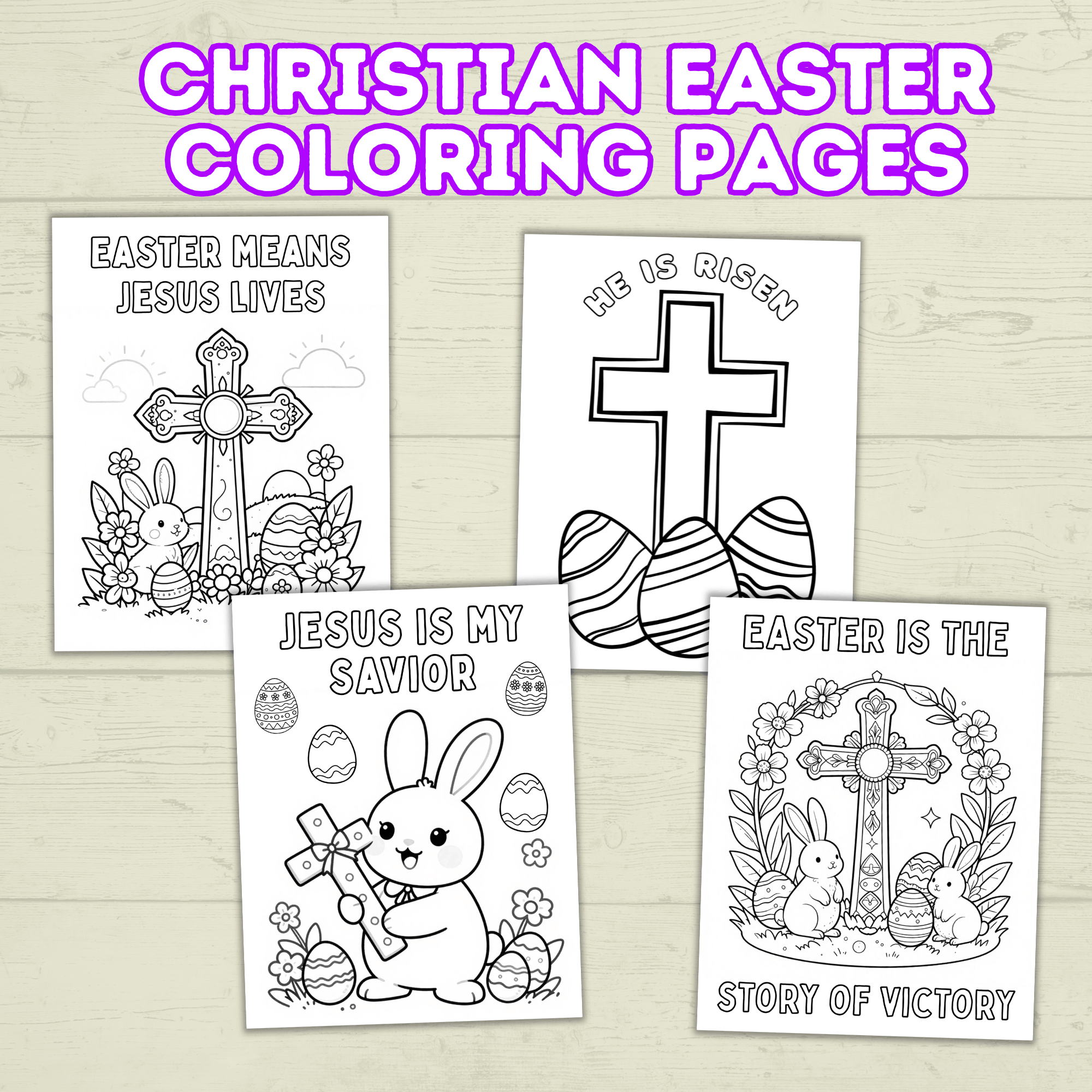 Christian Easter Coloring Pages for Kids and Family