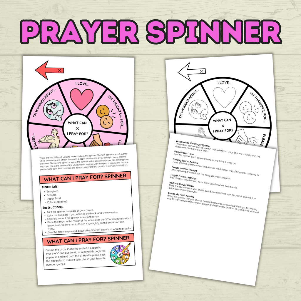 Prayer Spinner Craft, Prayer Craft, Kids Crafts, Sunday School Crafts, Christian Activity