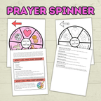 Prayer Spinner Craft, Prayer Craft, Kids Crafts, Sunday School Crafts, Christian Activity