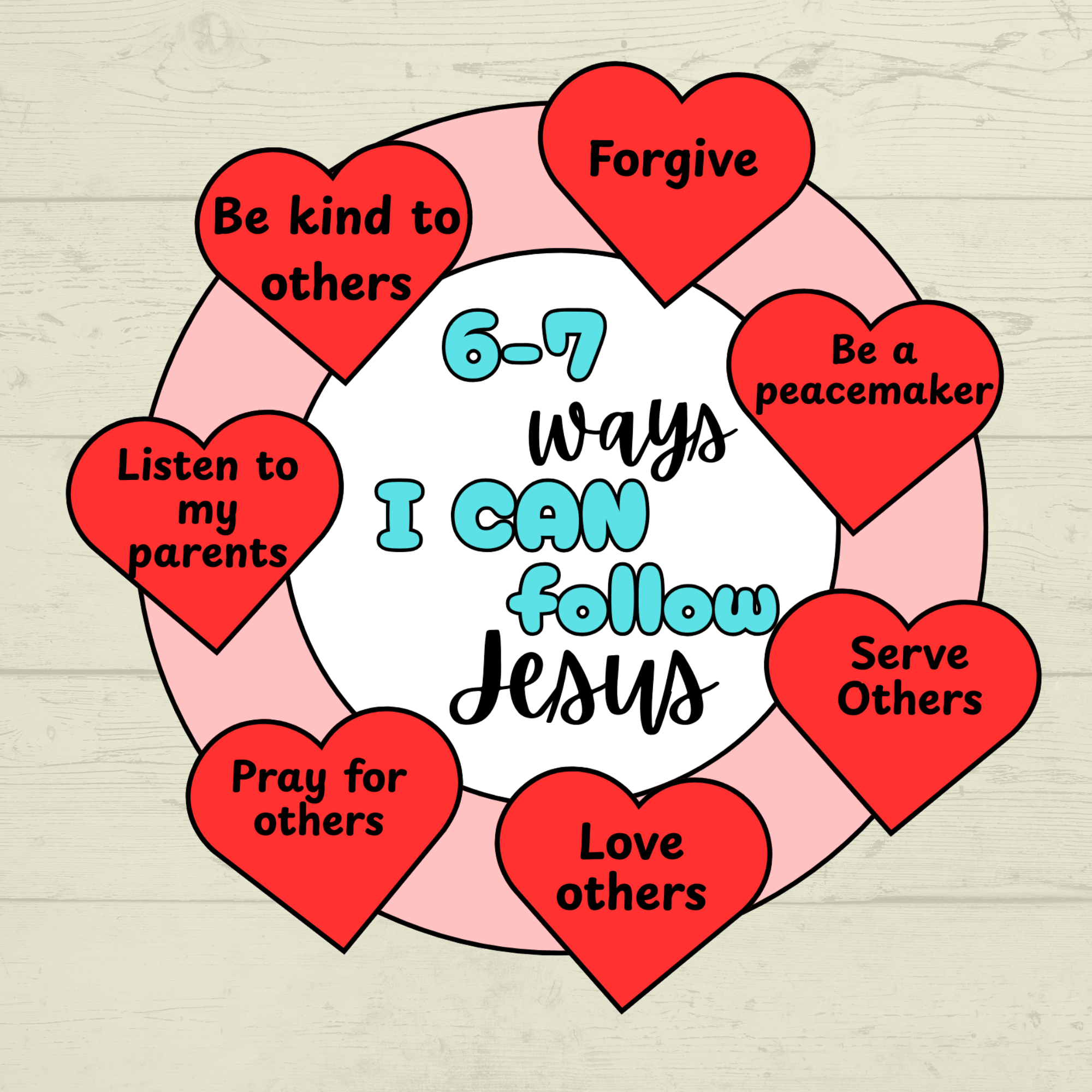 67 Craft, 67 Christian Craft for Kids, Sunday School Craft, I Love Jesus Craft, 67 Kids Activity, Christian Wreath, 67 Coloring Page
