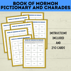 Book of Mormon Pictionary and Charades | Book of Mormon Games | Youth Games | LDS games | Seminary Games | Book of Mormon Lessons | Kids