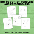 Dot to Dot for Toddlers and Preschoolers | Toddler worksheets | Toddler Printables | Preschool