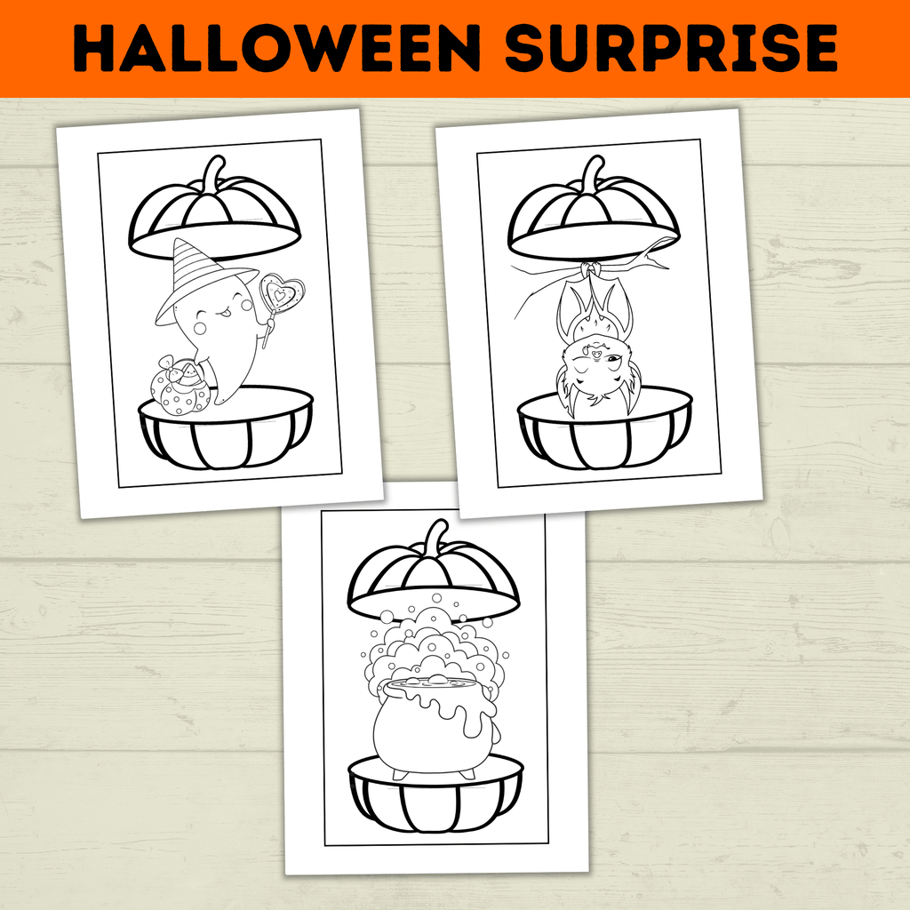 Surprise Craft | Halloween Craft | Halloween Surprise Craft | Kids Craft | Party Craft | Coloring Pages | Halloween Printables | Toddler