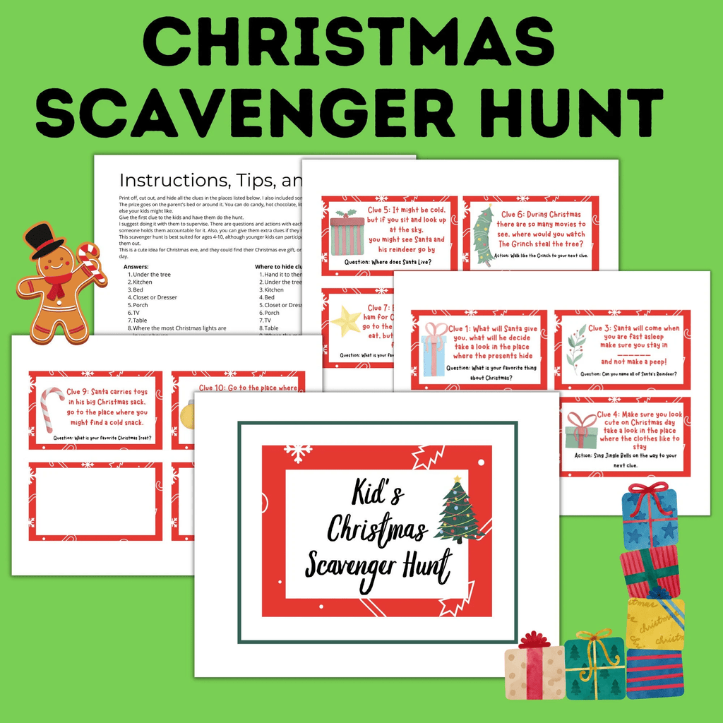 Christmas Holiday Party Games Bundle for Classrooms, Family Reunions, Kids, Adults