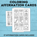 Affirmation Cards for Kids | Coloring Affirmation Cards | Kids Cards | Kids Confidence