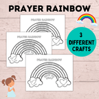 Prayer Rainbow | Prayer Craft | Prayer Activity | Prayer worksheets | Kids prayer activities | Teach Kids to Pray | Sunday School Activity