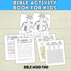 Bible Games | Bible Activity Sheets | Bible Placemat Activity Sheets | Bible Activity Pages for Kids | Homeschool | Vacation Bible School