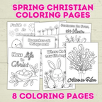 FREE Christian Spring Coloring Pages for Kids