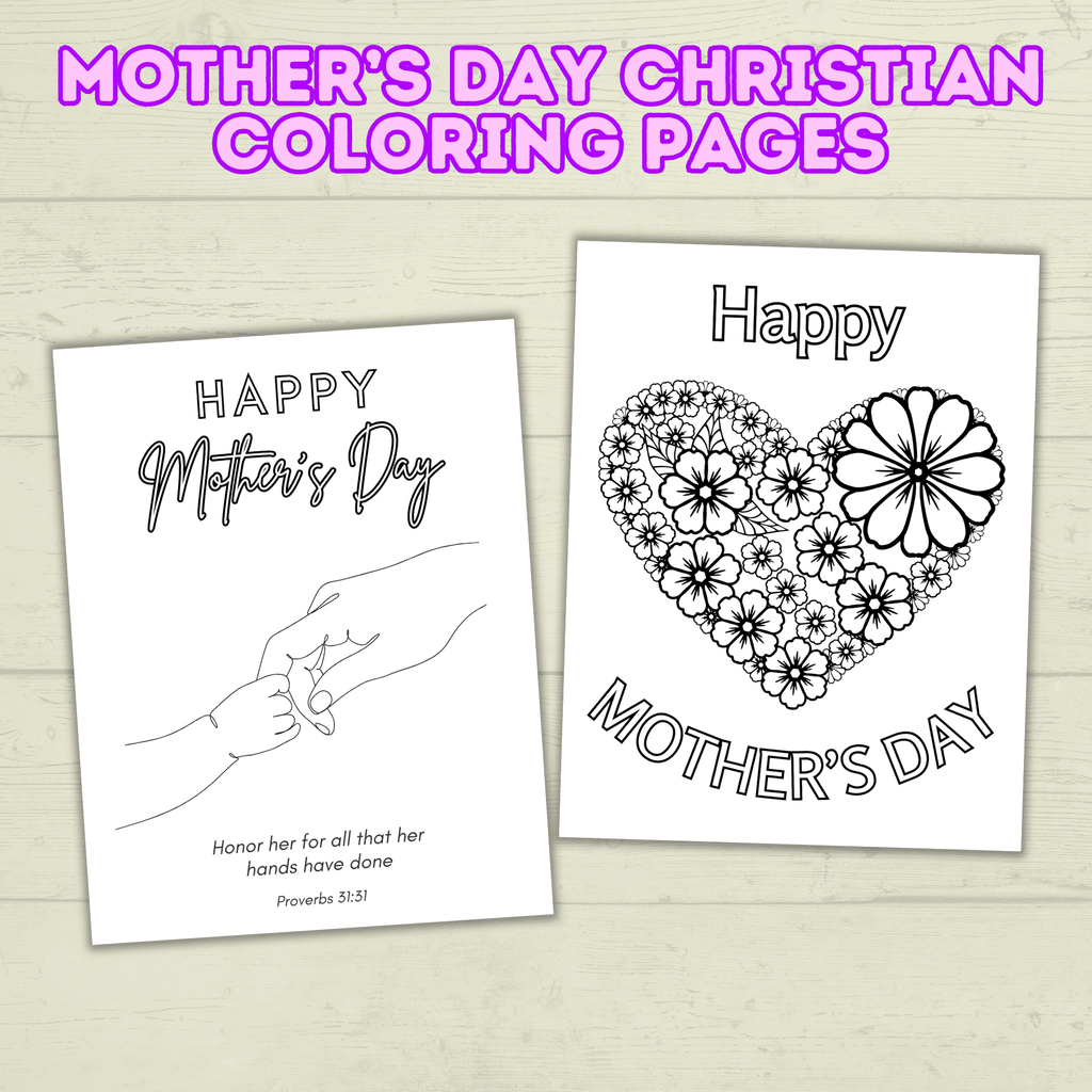 Mother's Day Christian Coloring Pages