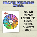 Book of Mormon Spinner Craft, BOM Craft, Sunday School Craft, Prayer Craft