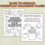 Free Back to School Christian Coloring Pages for Kids and Families