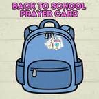 Back to School Prayer Cards, Scripture Verse Cards, Christian cards, Kids Prayer Card, First Day of School, Lunchbox Cards, Mini Prayer Card