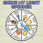 Shine My Light Craft, Matthew 5 Lesson, Bible Crafts, Sunday School Crafts, Spinner Craft, Christian Craft, Homeschool, Shine Your Light