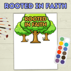 Faith Handprint Craft, Rooted In Faith Handprint Craft, Sunday School Craft, Bible Craft, Christian Craft, Homeschool, Preschool, VBS