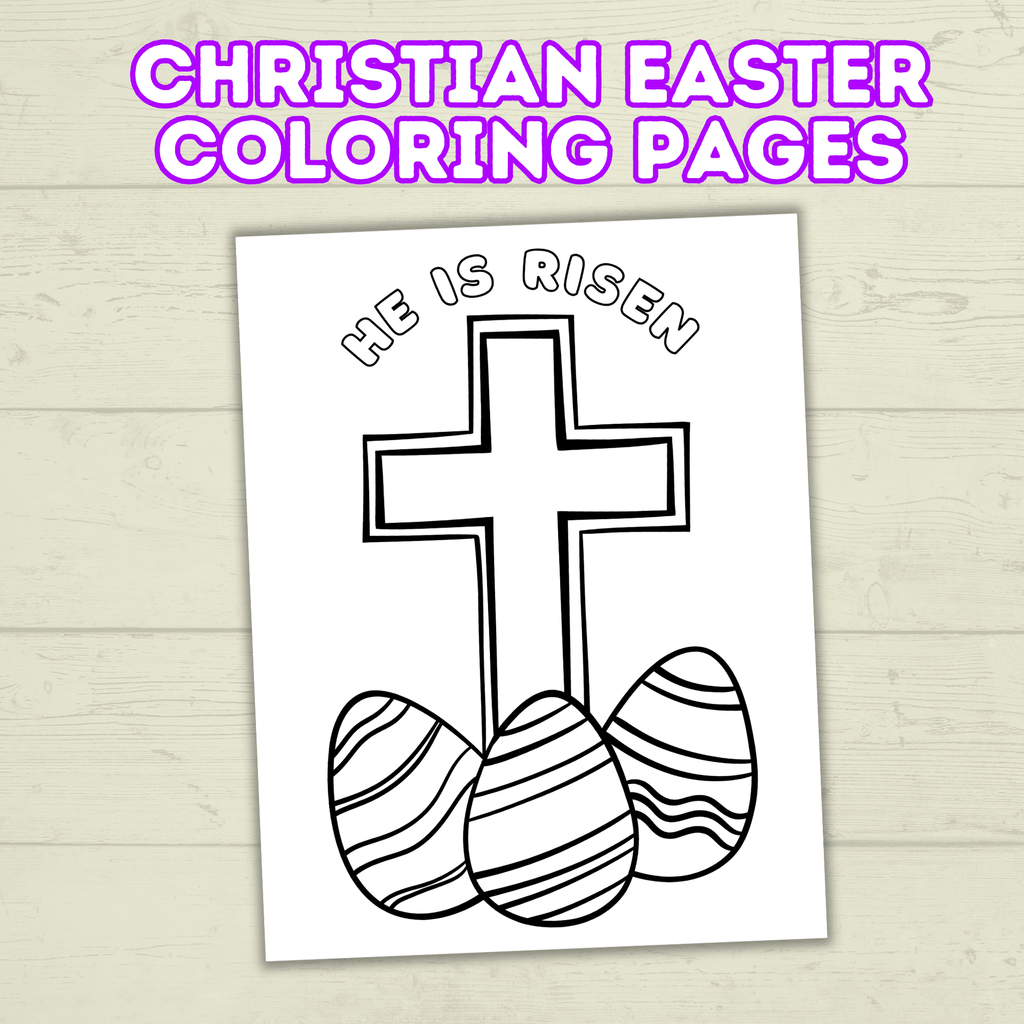 Christian Easter Coloring Pages for Kids and Family