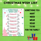 Christmas Wish List for Kids | Christmas Gift Rules | Christmas List | Christmas List Printable for Kids | Christmas Gift List | Christmas