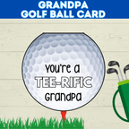 Grandparent's Day | Grandpa Card | Golf Ball Card | Golf Card for Grandpa | Papa Card | Grandad Card | Gramps Card | Digital Download