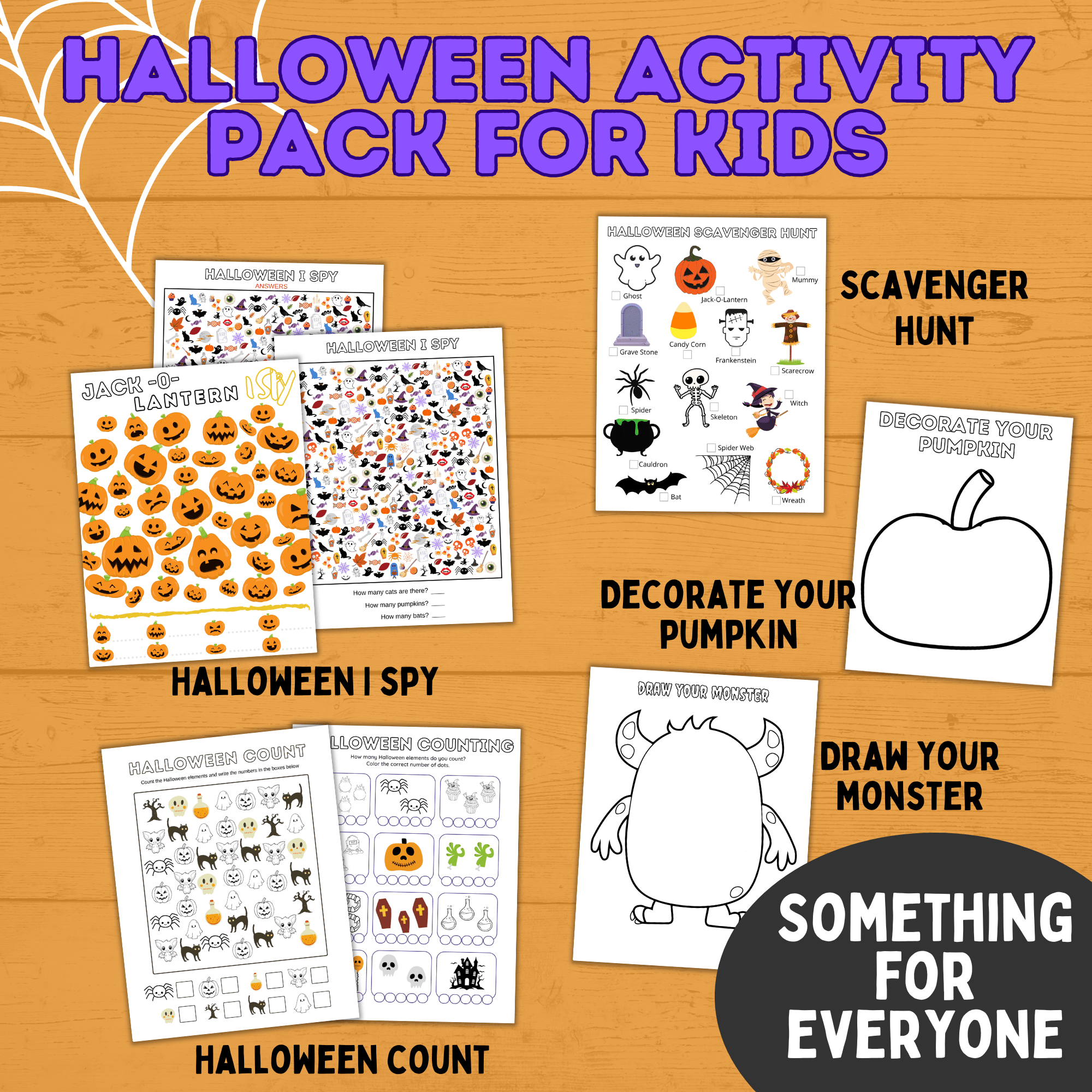 Halloween Activity Pack for Kids | Halloween Games | Halloween Activities | Kids Games | Party Games | Halloween Party | Printable Pack
