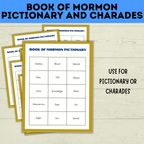 Book of Mormon Pictionary and Charades | Book of Mormon Games | Youth Games | LDS games | Seminary Games | Book of Mormon Lessons | Kids