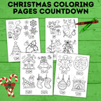 Christmas Countdown Coloring Pages for Kids | Kids Coloring Pages | Christmas Coloring Pages | Christmas Activities | Christmas Crafts