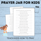 Prayer Jar for Kids | Prayer Craft for Kids | Prayer Activities | Prayer Printable | Church Activities | Church Worksheets | Printables