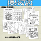 Bible Games | Bible Activity Sheets | Bible Placemat Activity Sheets | Bible Activity Pages for Kids | Homeschool | Vacation Bible School