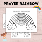Prayer Rainbow | Prayer Craft | Prayer Activity | Prayer worksheets | Kids prayer activities | Teach Kids to Pray | Sunday School Activity