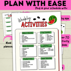 Summer Planner | Summer Schedule | Summer Activities | Summer Printable | Summer Fun | Chore Chart | Sample Schedule | Activity Ideas