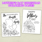 Mother's Day Christian Coloring Pages