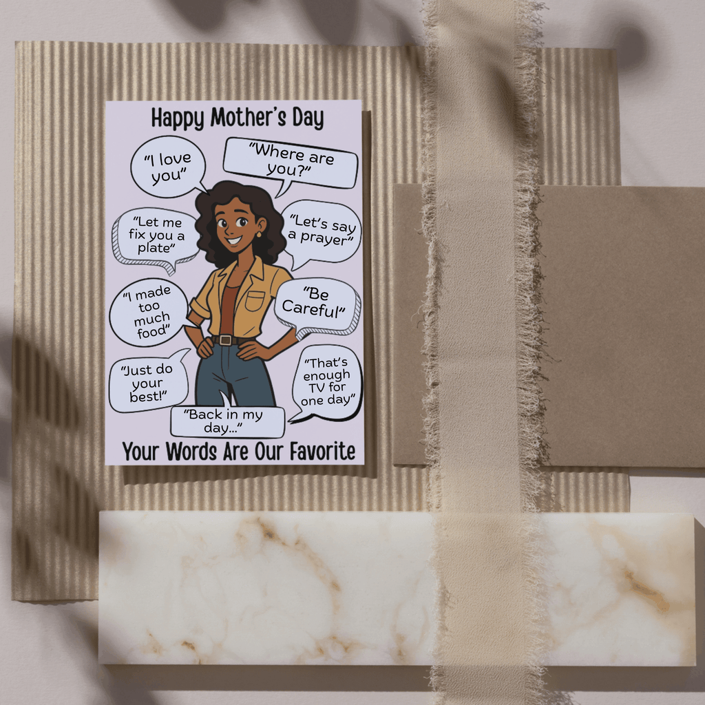 Funny Mother's Day Card, Mother Quote, Mom Quotes, What Mom Says, Humor Mom Card, Mom Gift, Family Card, Wife Card, Card from Siblings