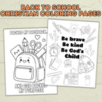 Free Back to School Christian Coloring Pages for Kids and Families
