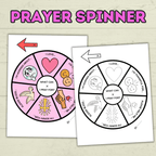 Prayer Spinner Craft, Prayer Craft, Kids Crafts, Sunday School Crafts, Christian Activity