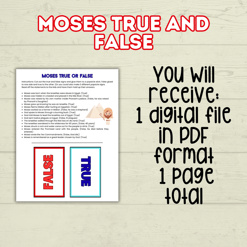 Moses Coloring Pages, Moses Activity Pack, Sunday School Activity, Bible Lesson, Old Testament, Genesis, Christian Craft, Moses and Exodus