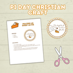 Pie Day Craft, Christian Craft, Bible Study, Sunday School Craft, Christ Craft, Pie Craft, Pie Day Activity, Children's Ministry, Spinner