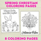 FREE Christian Spring Coloring Pages for Kids
