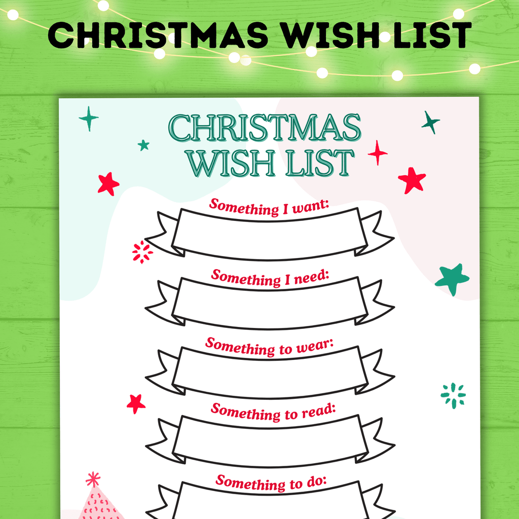 Christmas Wish List for Kids | Christmas Gift Rules | Christmas List | Christmas List Printable for Kids | Christmas Gift List | Christmas