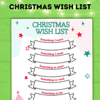 Christmas Wish List for Kids | Christmas Gift Rules | Christmas List | Christmas List Printable for Kids | Christmas Gift List | Christmas